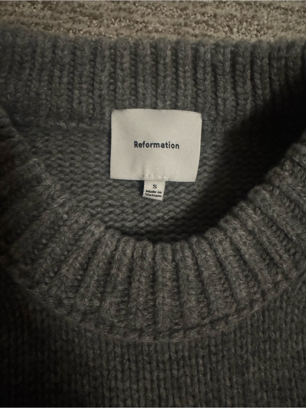 Reformation Jo Regenerative Wool Oversized Crew - Picture 5 of 5